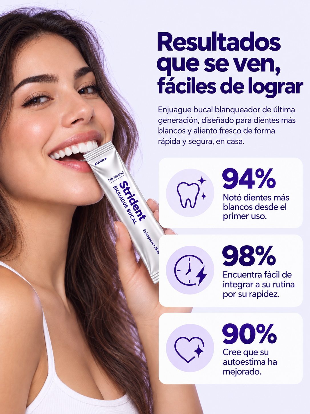 Enjuague Bucal Blanqueador Strident