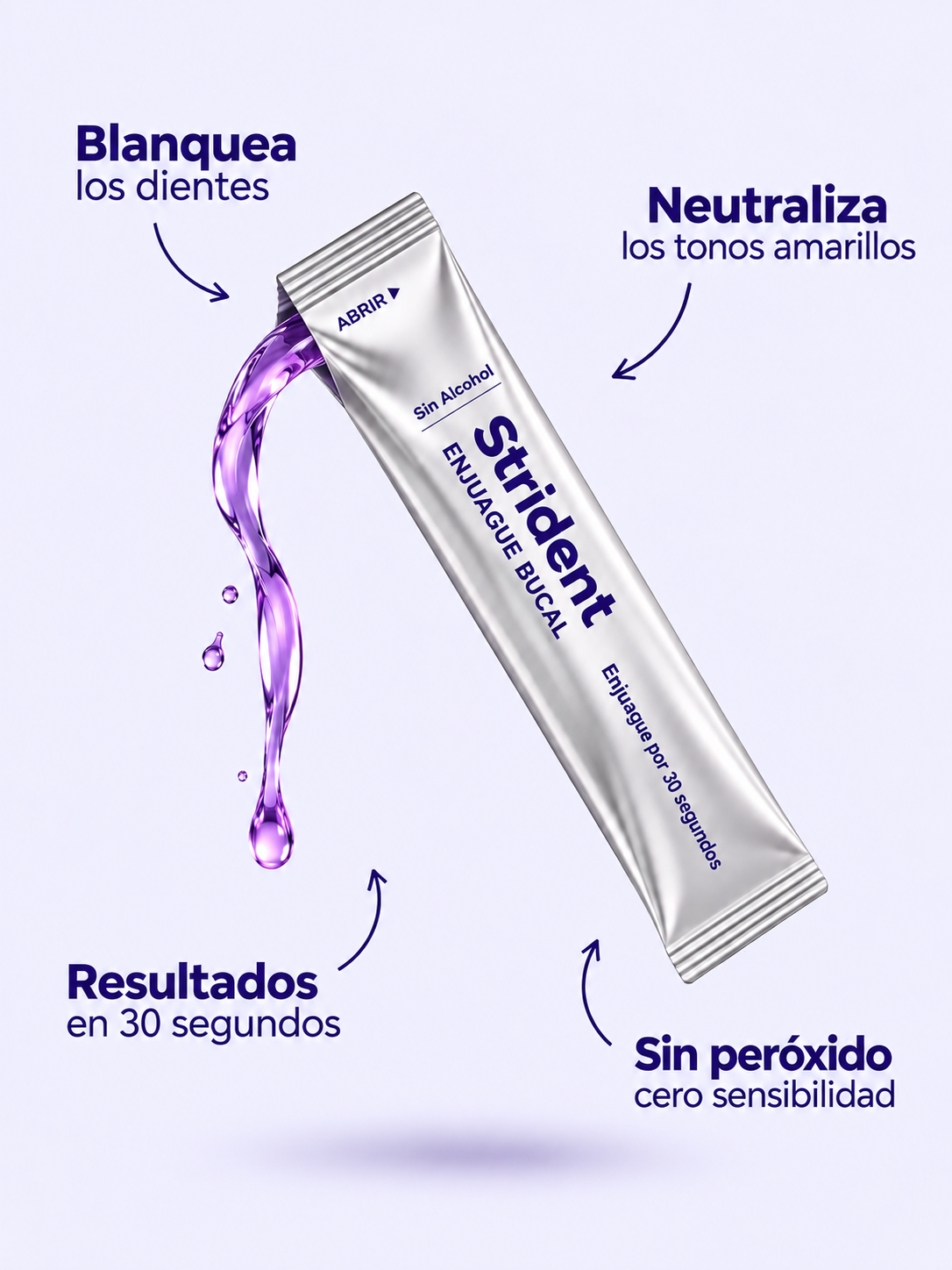 Enjuague Bucal Blanqueador Strident